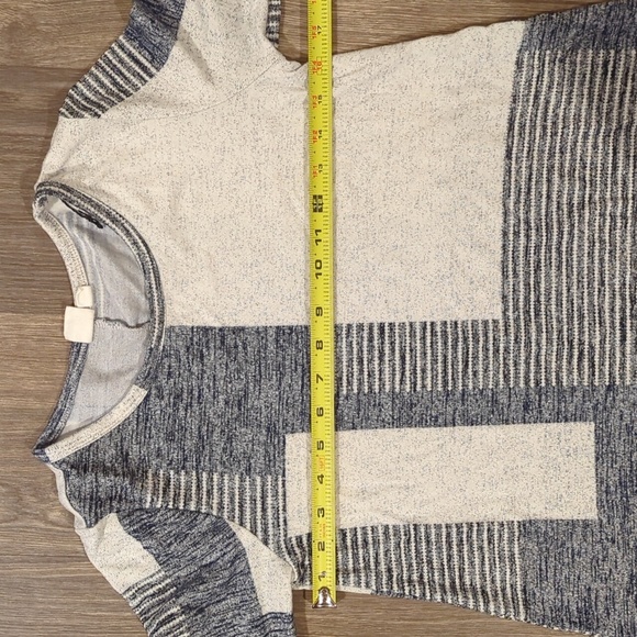 GAP Blue Colorblock Long Sleeve Casual Light Knit Shift Dress Size XS - Picture 7 of 7